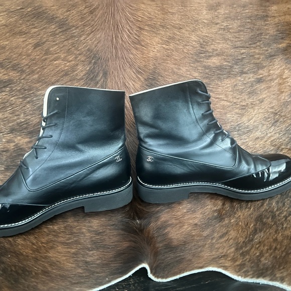 Chanel Patent Leather Ankle Boots (Like New) - Picture 2 of 5